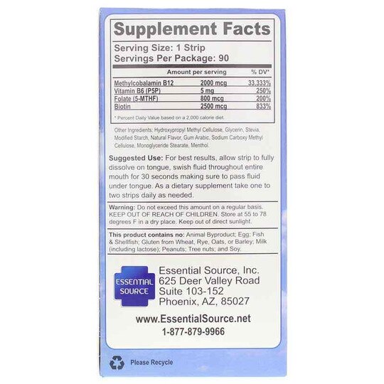 B12 Strips 2000 Mcg, ESS